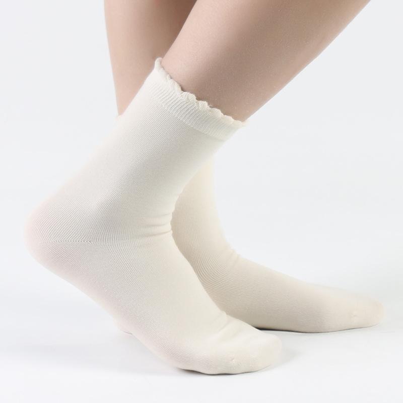 

Женские новые осенне-зимние повседневные мягкие носки-пузыри 1 pair светло-бежевый