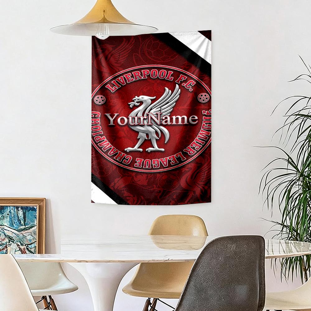 Liverpool Custom Your Name Wall Decor Tapestry Art For Pet Memorial Birthdaywedding Party Backdrop Family Gift