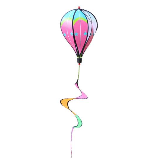 Sequin Wind Spinner Funny Rotating Stylish Spiral Balloon Windmill Ornament for Decoration