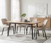NUVIO upholstered chair, fabric, gray