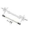 RC Front Axle Steering Link Rod Set Aluminum Alloy Steel RC Front Steering Wheel Axle for Tamiya