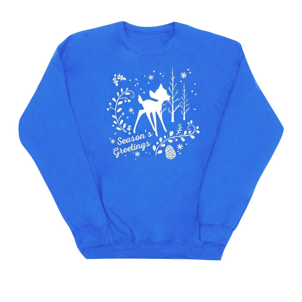 Disney Girls Bambi Christmas Greetings Sweatshirt