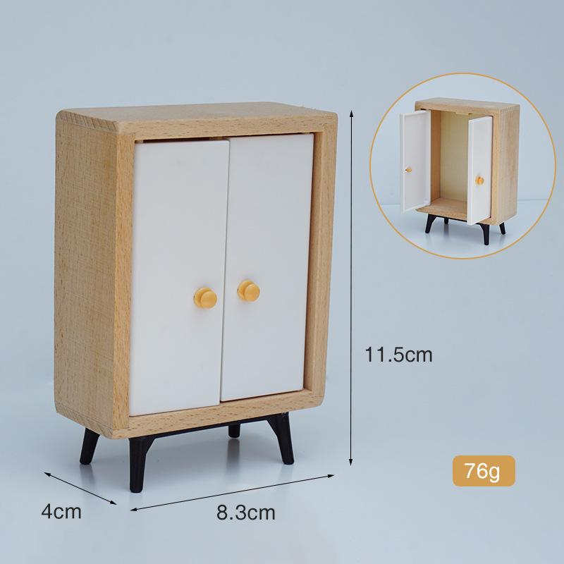 Simulation Small Furniture Doll Room Blind Box Doll Scene Ornament Play House Toy Wooden