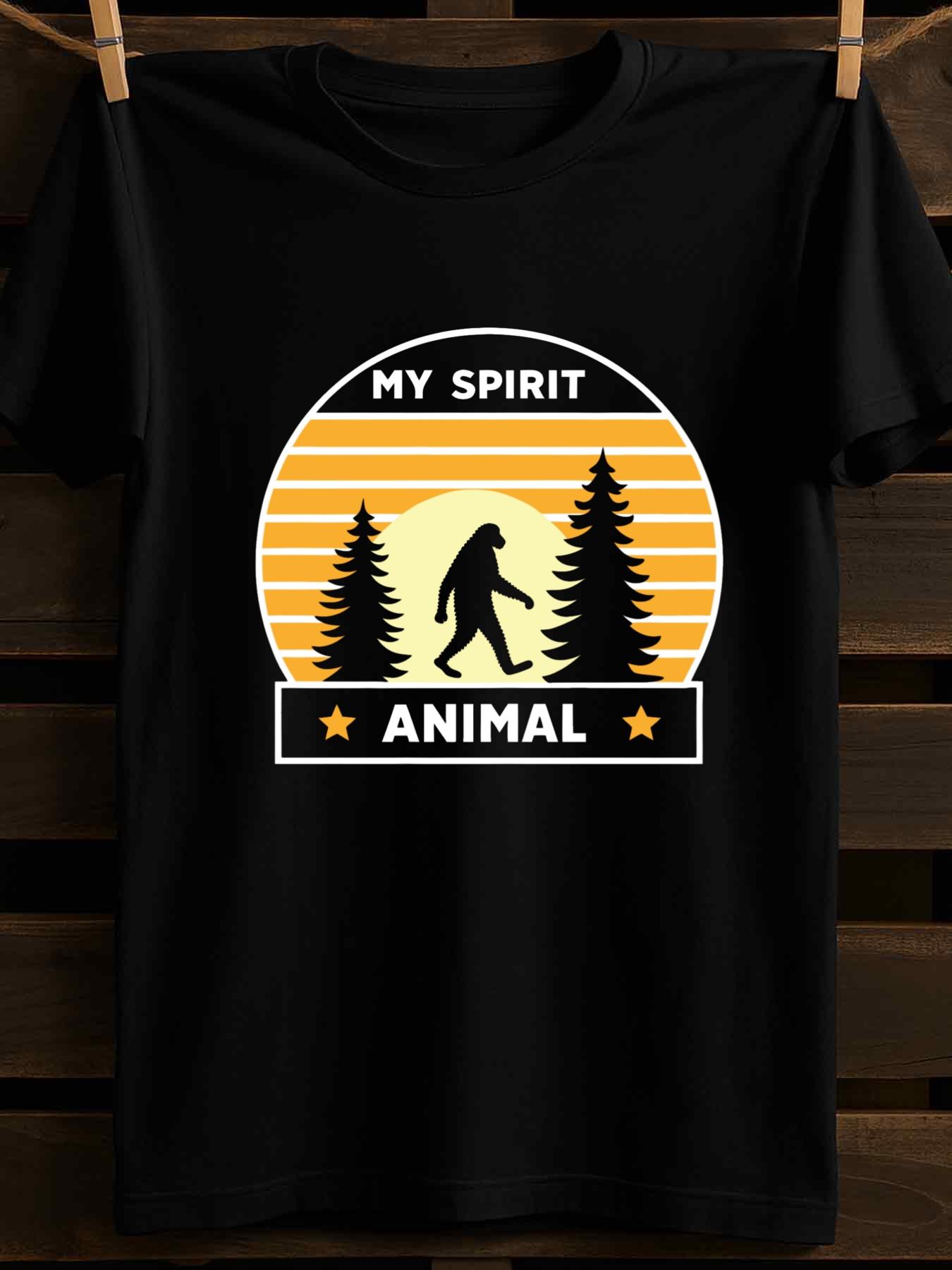 Men s T-Shirt Y2K Pack Sasquatch and Animal Black S