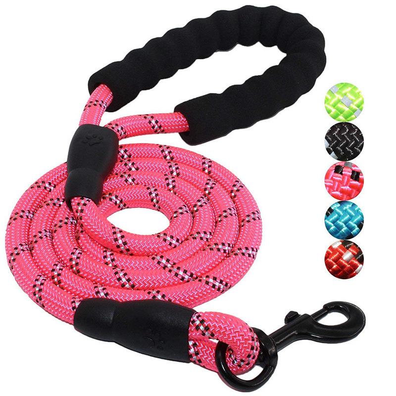 New dog leash pet products leash reflective nylon round rope walking dog rope dog leash dog chain