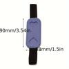 1pc Heart-Shaped PU Leather Elastic Band Pen Clip, Notebook Holder, Pen Insert, Simple PU Leather Pen Accessory for Pocket