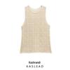 2025 Summer Women's European & American Style Fashion Jacquard Mesh Knit Top