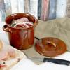 Ceramic Kitchen Container Pot for Lard Pâté Pickles Food 1L