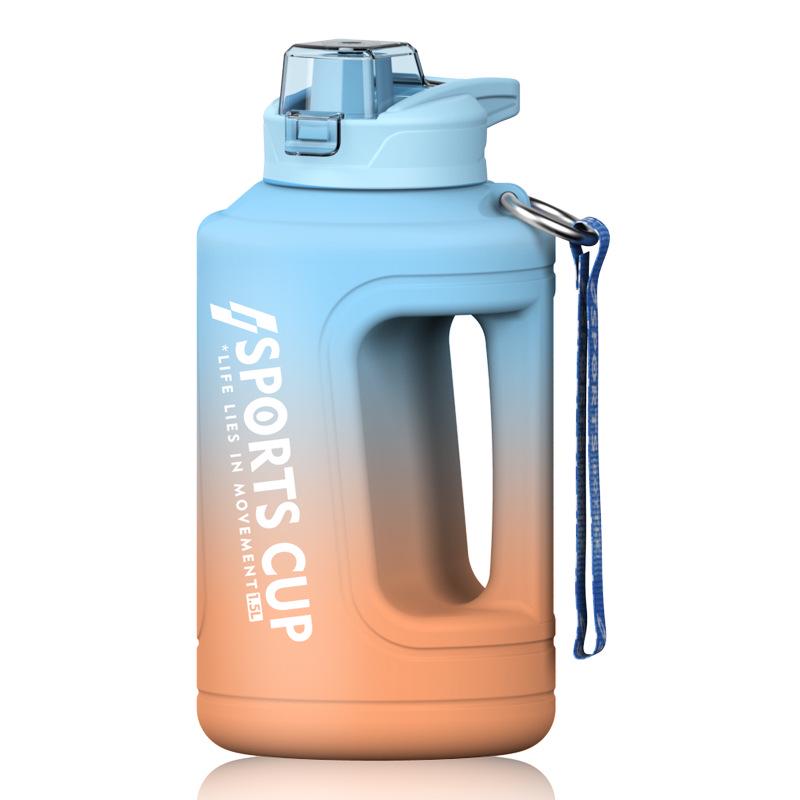Frosted Gradient Large-Capacity Drop-Proof Sports Water Bottle