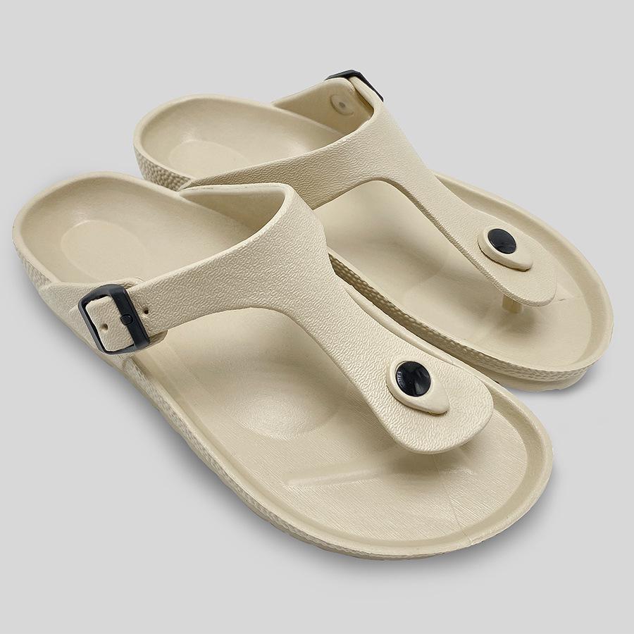 2025 Unisex Non-Slip Buckle Flip-Flops: EVA Wear-Resistant Indoor & Beach Sandals