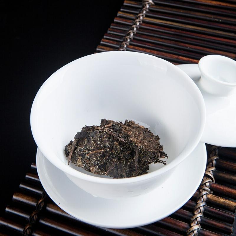 Hunan Anhua BaiLiang Cha Bing Bai Liang Tè scuro fiore dorato Tè Hua Juan 120g