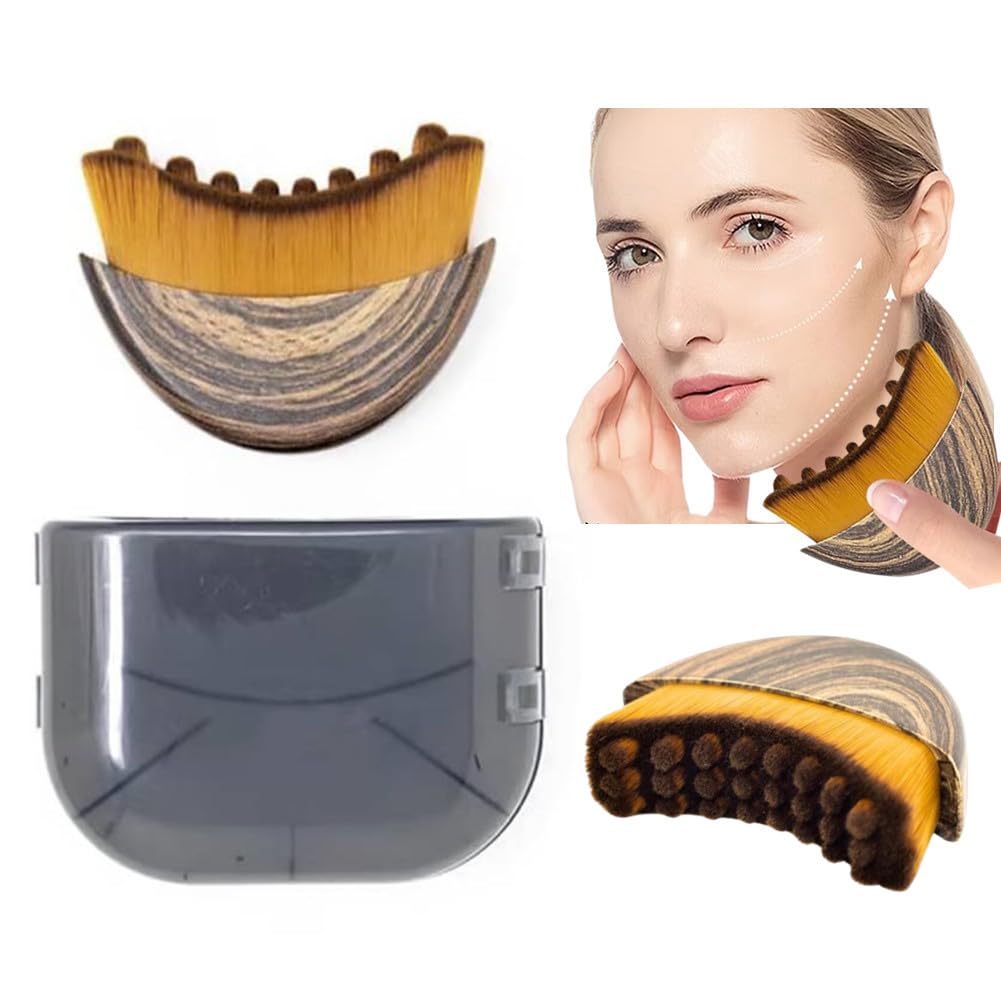 Lymphatic Contour Face Brush for Sculpting – Anti-Puffiness, Detox & Lift, Improves Skin Glow & Absorption 1pcs