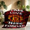 Custom Name Personalized Manchester Football F.C Print Blankets, Home Decor, Bedroom, Sofa, Camping, Couch, Gifts for Birthday Christmas