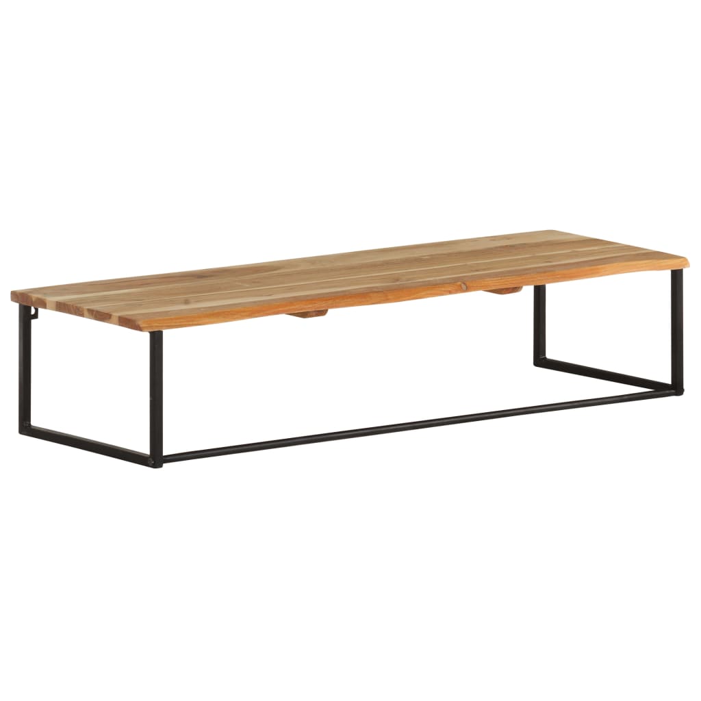 Coat Rack with Natural Edge 100 X 35 X 22 Cm Solid Acacia Wood