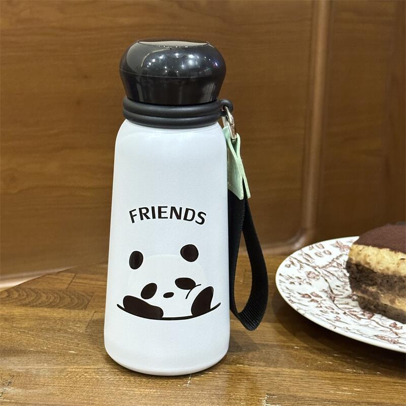 

400ML Panda Stainless Steel Smart Thermos Mug LED Temperature Display Coffee Cup Keep Cold Heat Thermal Mug Travel Vacuum Flask 400ml