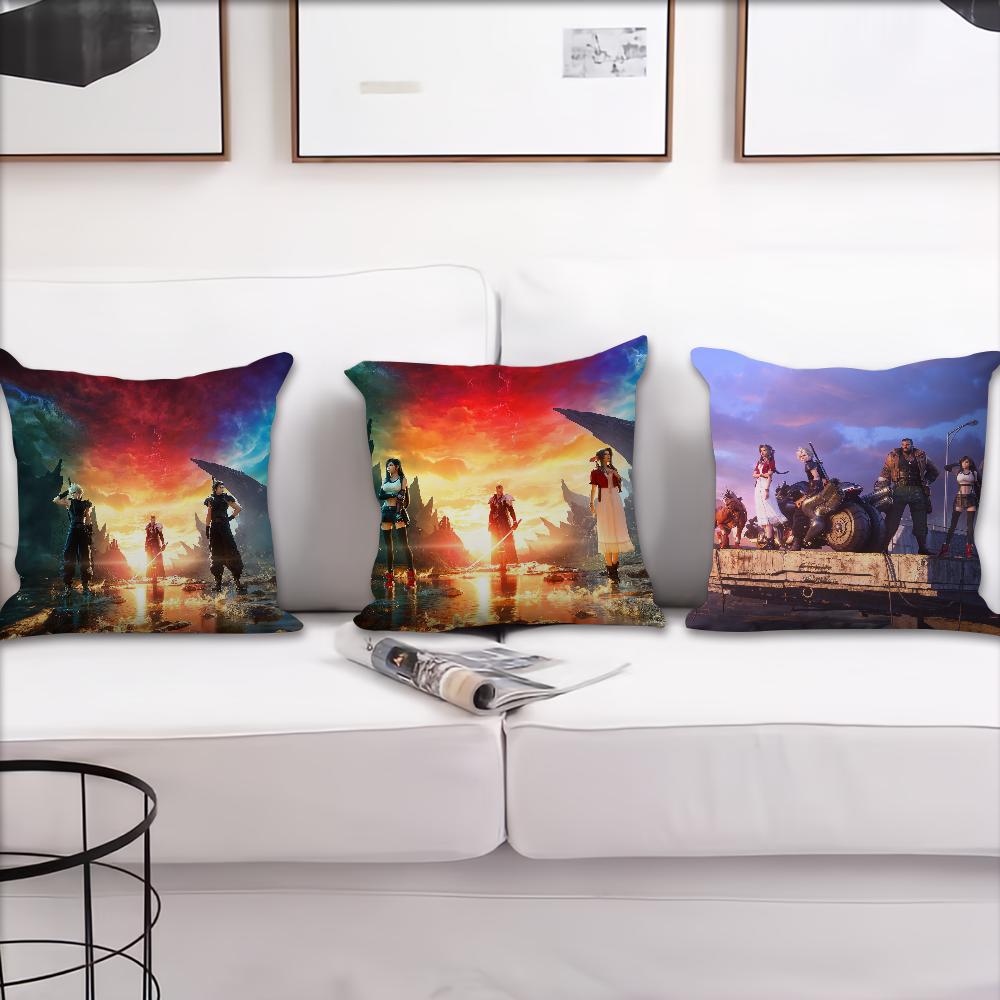 Game F-Final Fantasy VII Rebirth cushion cover Pillow Case Pillowcase Soft Skin Friendly & Comfortable with a Hidden Zipper