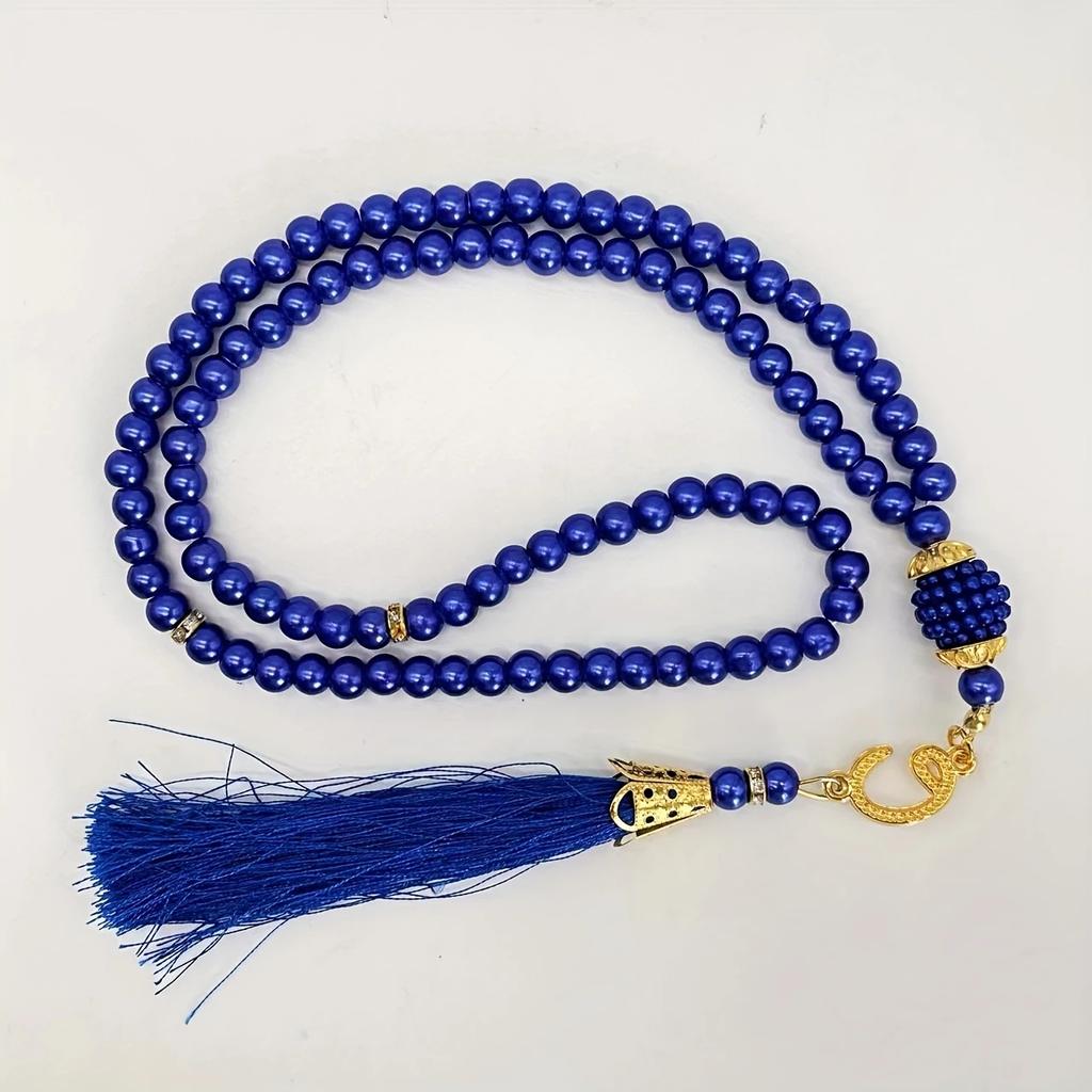 99 Muslim Prayer Beads and A Tassel Pendant, Typical of Middle Eastern Prayer Beads Bracelet