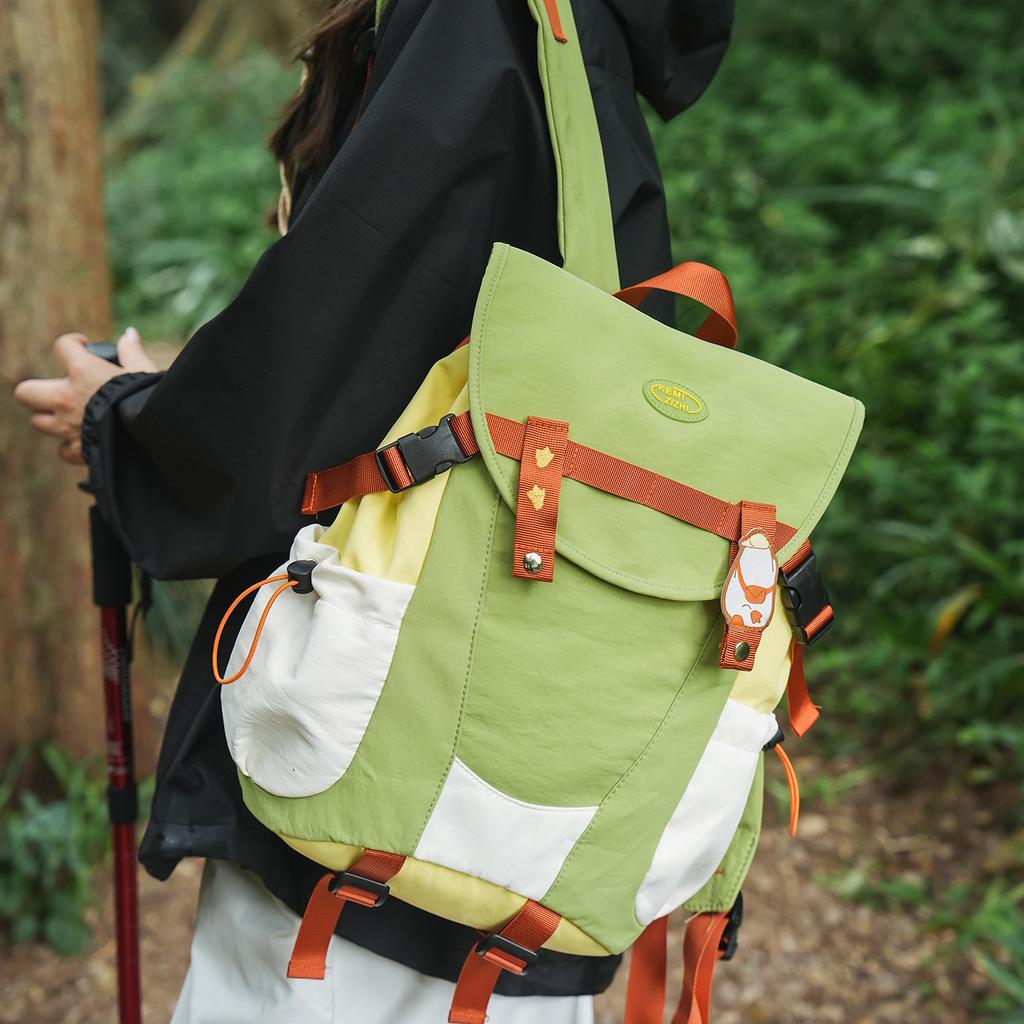 Schoolbag Japanese ins refueling duck backpack bag female student large capacity schoolbag campus backpack outdoor travel backpack male