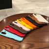 Luxus Matte Leder Handyhülle Für iPhone 16 15 14 Plus 13 12 11 Pro Max XR XS Linsenschutz Stoßfest Silikon Weiche Abdeckung
