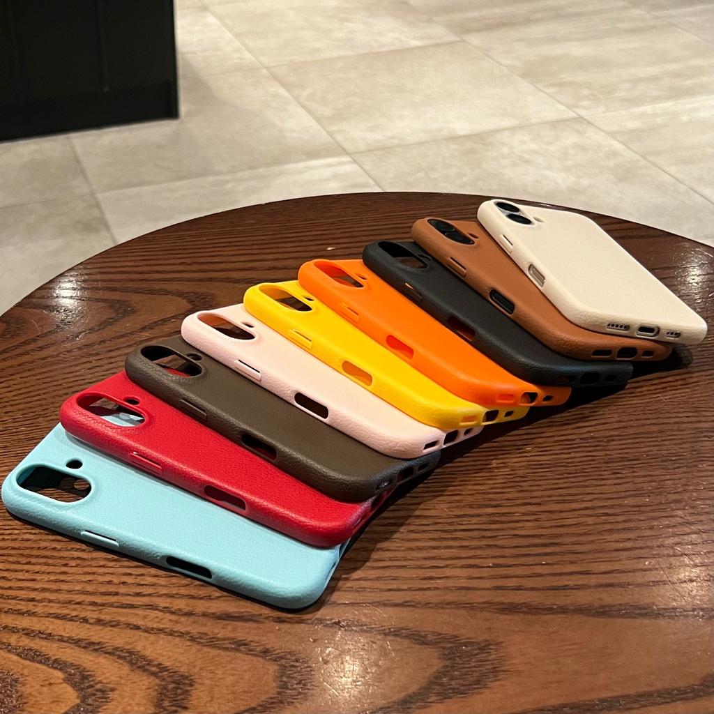 Luxus Matte Leder Handyhülle Für iPhone 16 15 14 Plus 13 12 11 Pro Max XR XS Linsenschutz Stoßfest Silikon Weiche Abdeckung