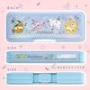 Showa Note Hologram Pencil Colorful Light 487729002 Pokémon Case, Double-Sided Opening, Glittery, Pop, Blue,