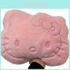 Pluszowa Poduszka Hello Kitty z Miękkiego Materiału Polarowego do Dekoracji Łóżka Kanapy Samochodu Wózka