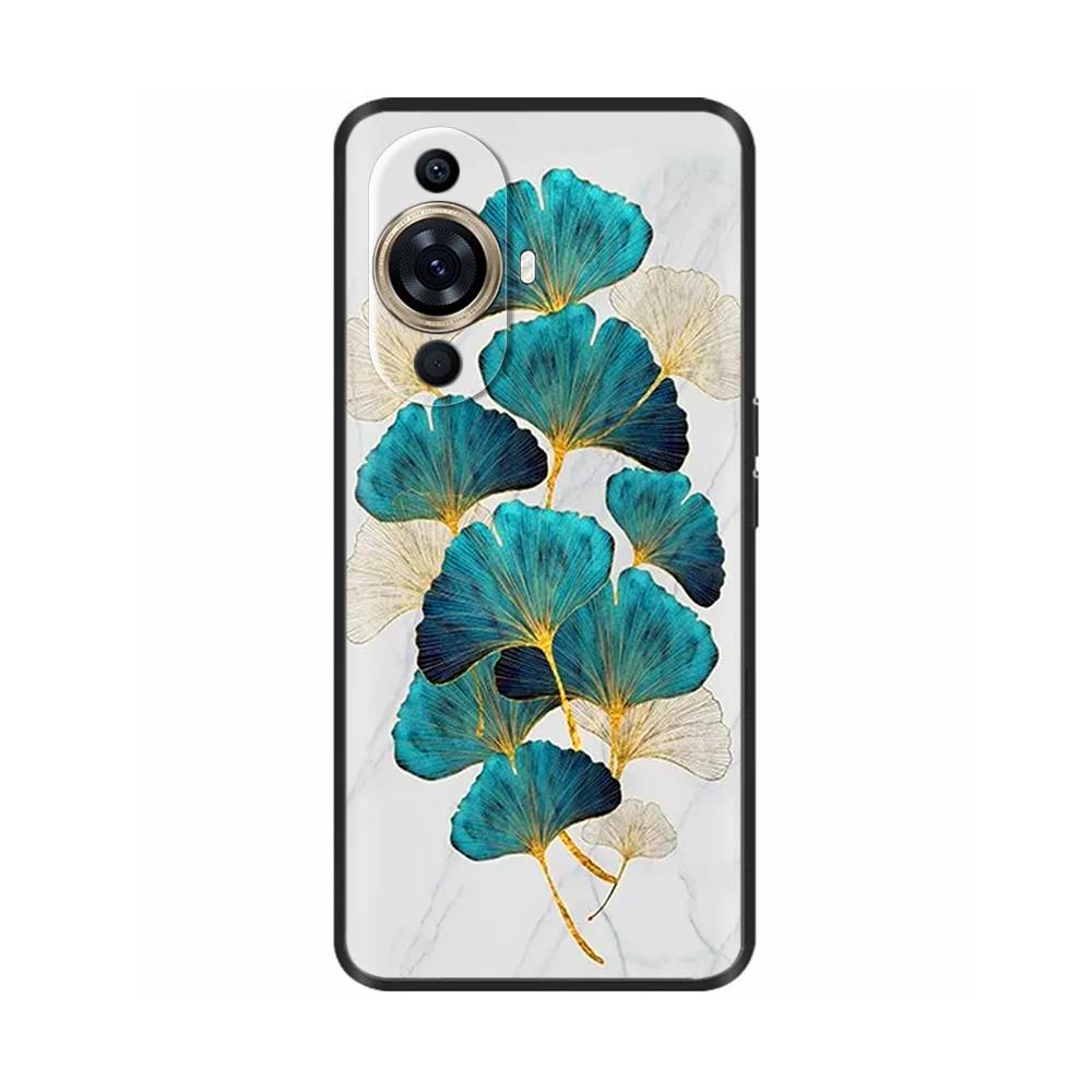 For Huawei Nova 11 Case Cute Heart Flower Painted Cover Silicone Phone Case For Huawei Nova 11i Nova11 Pro Nova 11 Ultra Bumper