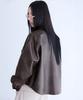 Londonda Faux Leather Shirt Jacket, Brown