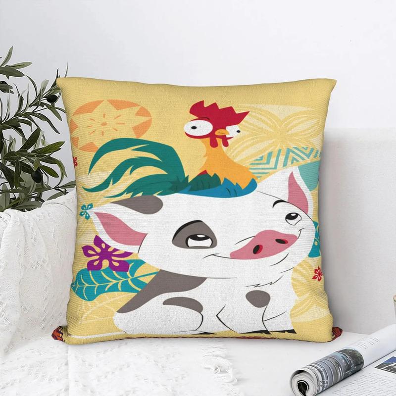 Funda De Almohada Con Estampado De Dibujos Animados M-moana S разноцветный