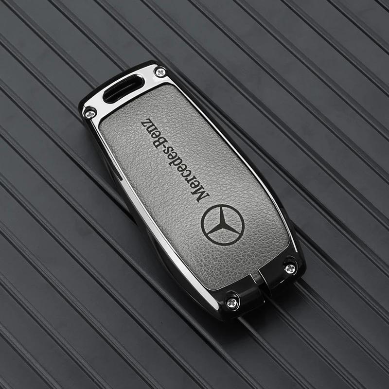 Car Key Case Cover Shell For Mercedes Benz C E S Class GLC W206 W223 W214 E300 C260 C300 S450 S500 S400 Fob Accessories QQ2