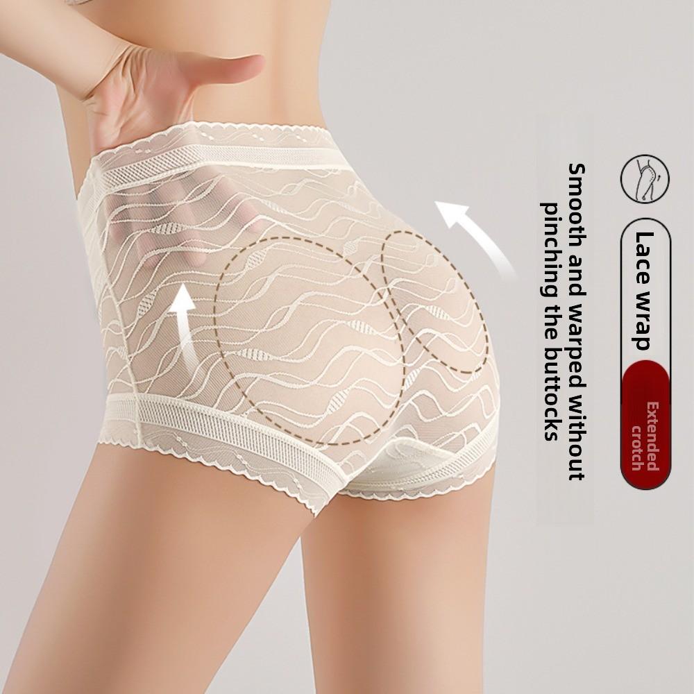 Belly Contracting Thin Lace Panties High Waist Butt Lifter Underpants Summer Spring