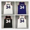 Vlastní vyšívaný basketbalový dres Phoenix Suns Charles Barkley 34 Fan Wear Prodyšné bambusové vlákno Sportovní oblečení