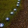 15 Pcs Mini Solar Ground Lights LED Flat Landscape Lighting Waterproof
