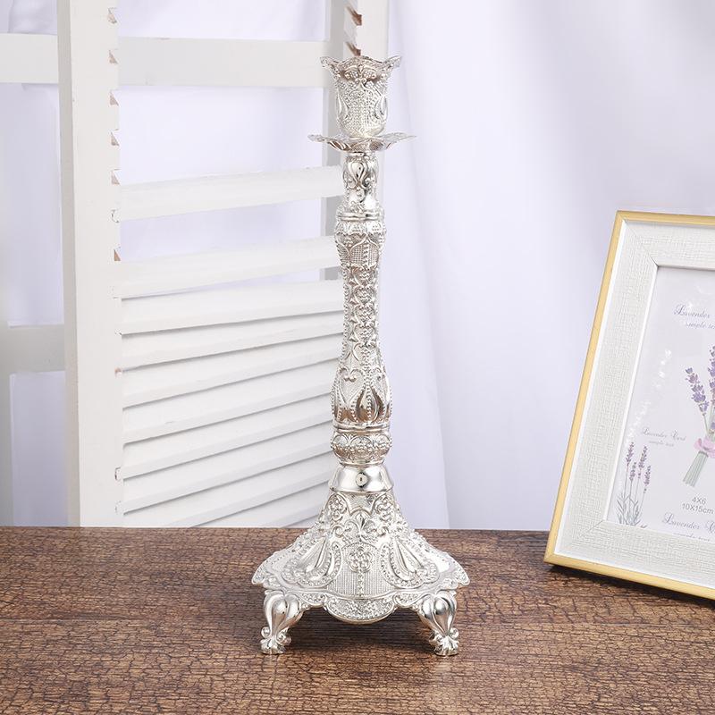 1/3/5-Candle Metal Candelabra Tall Candlestick Candle Holders for Home Decor Wedding Christmas Church Halloween Party