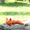 1/3/6Pcs Mini Fox Figurines Resin Miniature Foxes Landscape Fox Figurine Party Favors Garden Home Decor