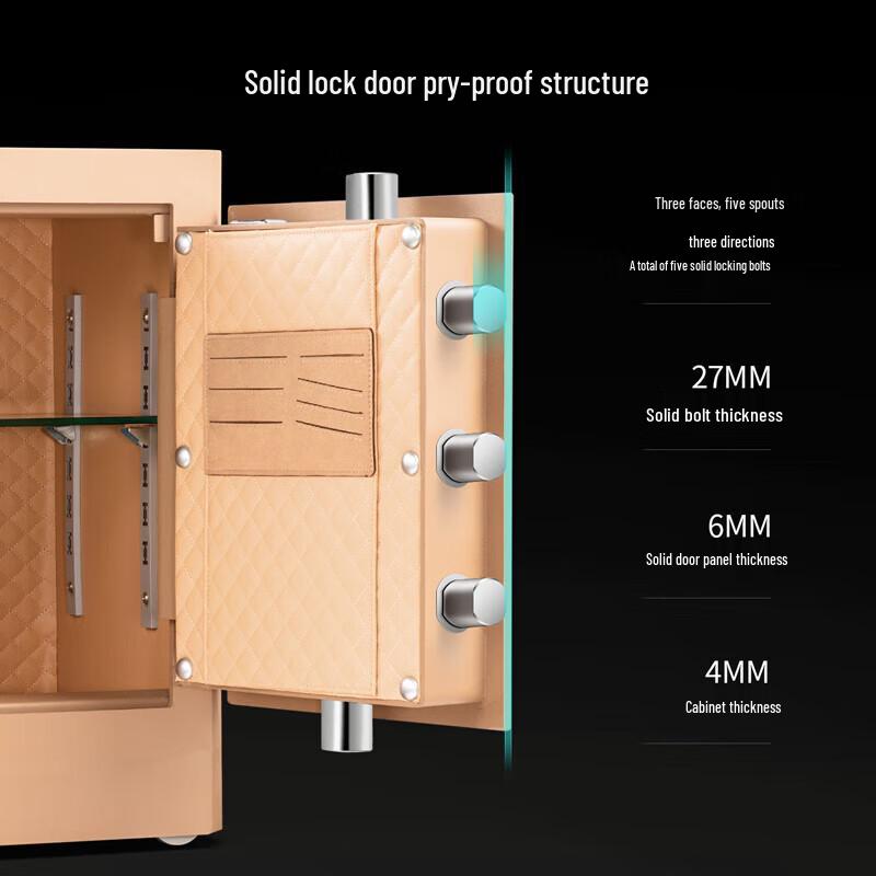 Deli 4117G H710 Fingerprint Password Electronic Safe