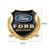 2pcs Metal Wheat Ears Emblem Decor Car Side Window Body Sticker for Ford ST Racing Mustang Shelby Focus MK2 MK3 MK5 Fiesta MK7