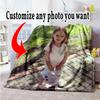 Customize Photos Personalized Photos Blanket Gift Customizable Blanket Ultra-Soft Great for Home Decor Seaside Living Room Sofa All-Season Use