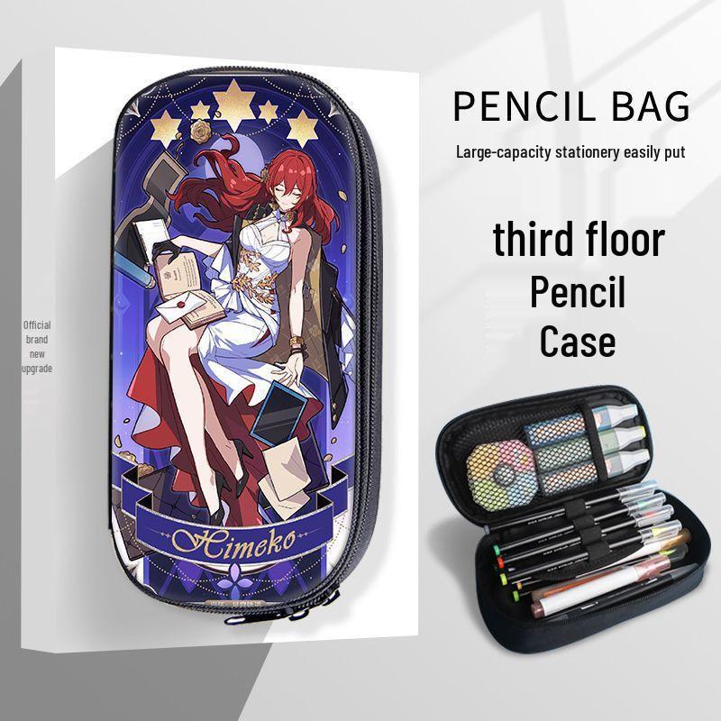 Honkai Star Rail Pencil Case for Students - Yelan, Jun, March 7th, Kafka Design