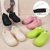 Inner height increase new women's waterproof shoes non-slip rain shoes fashionable and casual four-season short sleeve rubber shoes