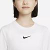 Nike Sportswear Solid Logo Round Neck Short Sleeve T-Shirt Kids Tops White DA6918-100