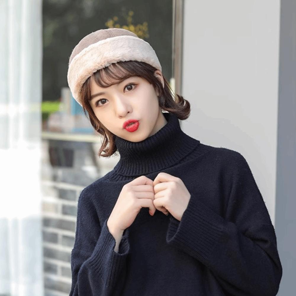 Versatile Winter Landlord Hats Retro Lamb Wool Hat Fahsion Melon Hat  Winter