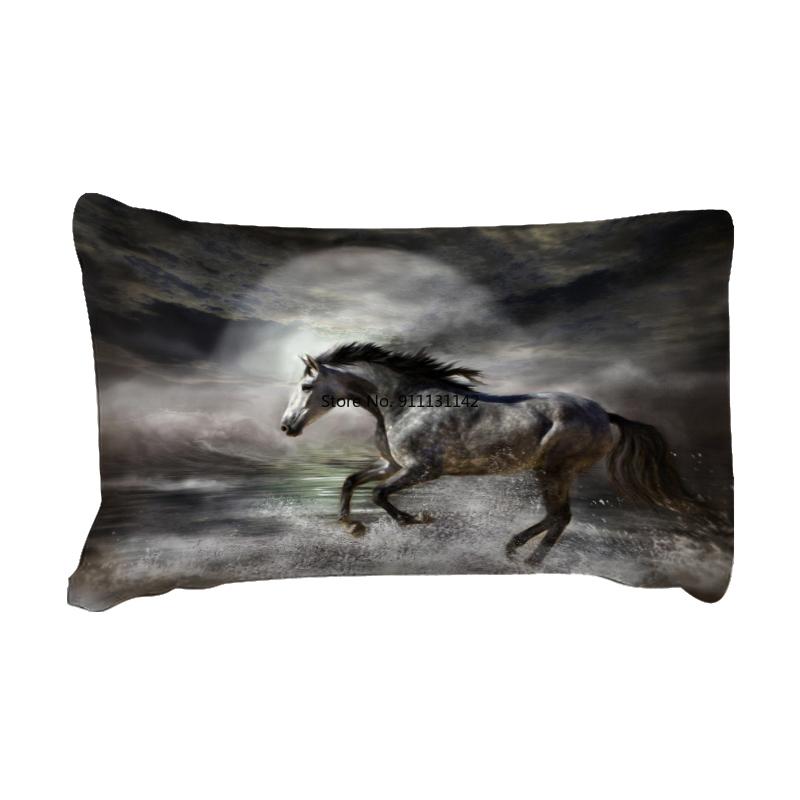 Deluxe 3D Black Horse Digital Print Bedding Set - Single/Double/Queen/King/Full Size Down Quilt Cover & Pillowcase