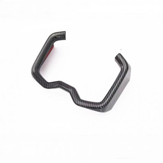 Carbon Fiber Front Water Cup Frame Molding Trim Cover For Toyota RAV4 -