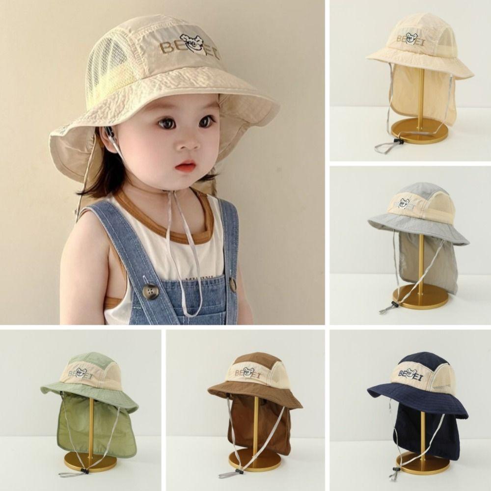 Quick Drying Fisherman Cap Wide Brim Children Mesh Cap New Sun Protection Cap  for Summer