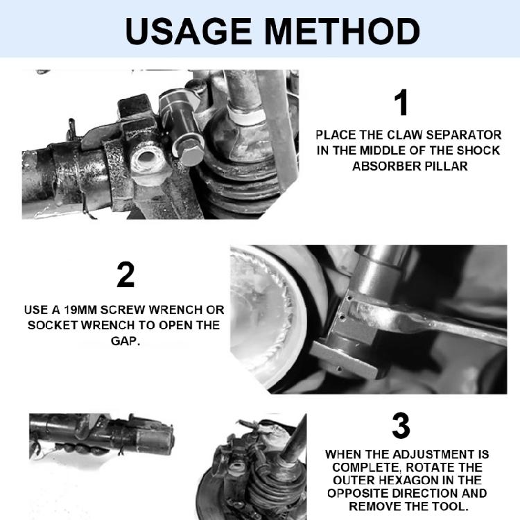 Steel Car Shock Absorbers Socket Repair Supplies Suspensions Struts Separation Replacement Part Installation Auto Tool