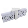 Big Flip Clock Smooth Surface Easy To Read Knob Adjustment Automatic Flip Clock for Bedroom Living Room 24Hour White PT