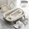 JINGRUIXIANG Foldable Baby Bathtub Set
