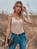 European & American INS Fashion Ice Silk Knit Tank Top - Versatile, Sexy & Tight-Fitting Women's Clothing