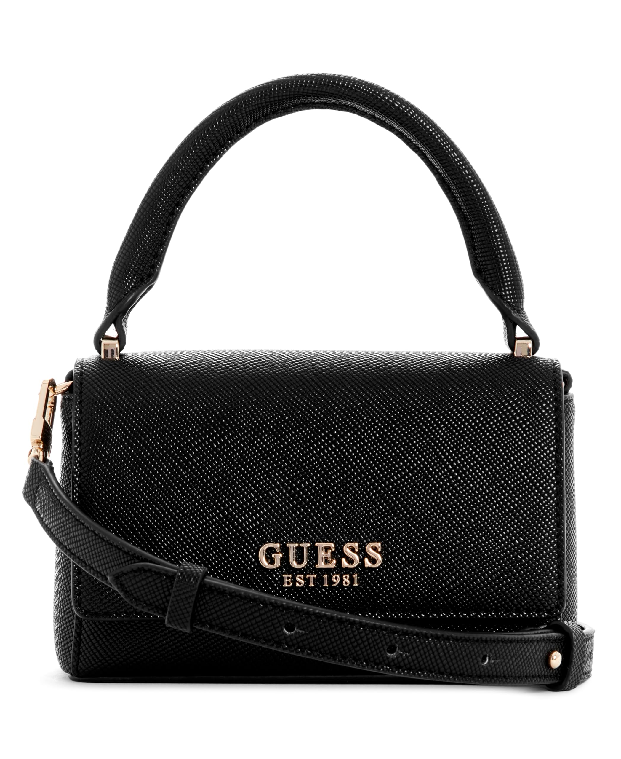 

FEDANA MINI TOP HANDLE FLAP Сумка через плечо для женщин BLA [GUESS],